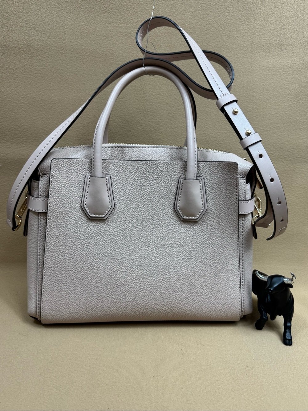 Michael Kors Pebbled Leather Satchel in White - Picture 5 of 16